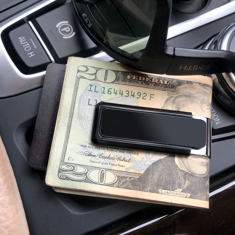 M-Clip Money Clip (Black) - Minimalist Slim Wallet Alternative for Front Pocket Carry - Cash and Credit Card Holder for Men - Image 5
